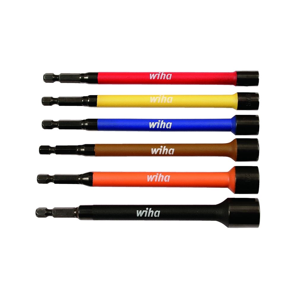 Color Coded Magnetic Nut Setters 6-Piece