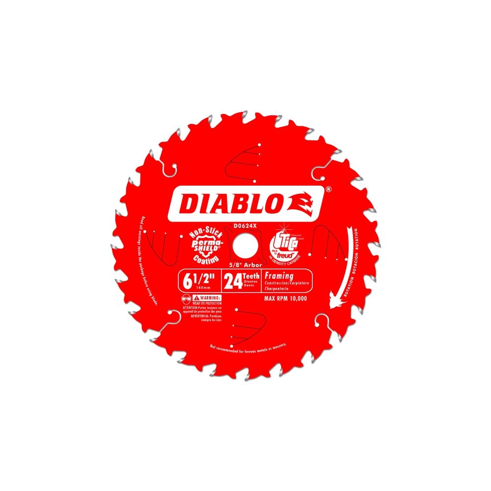 D0624A 6-1/2 in. x 24 Tooth Framing Saw Blade