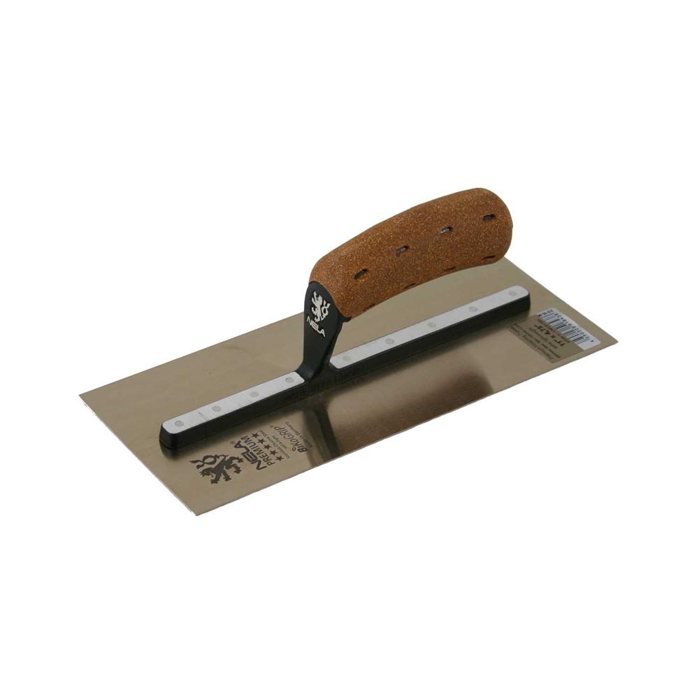 11" x 4.75" Cork Hdl Chrome SS Smoothing Trowel