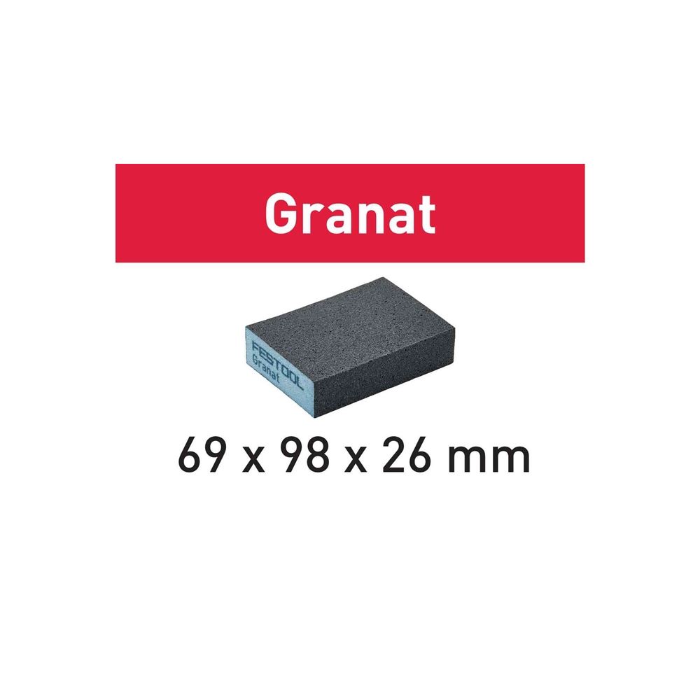 Abrasive sponge 69x98x26 60 GR/6 Granat 201081