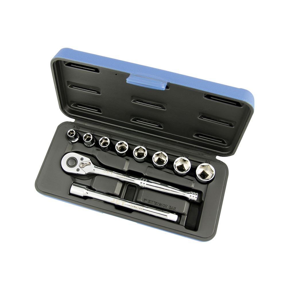 600223 11 Pc 3/8 Dr S.a.e. Socket Wrench Set - 6 P