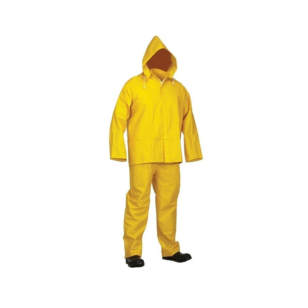 Yellow PVC Rainsuit Jacket BibPants