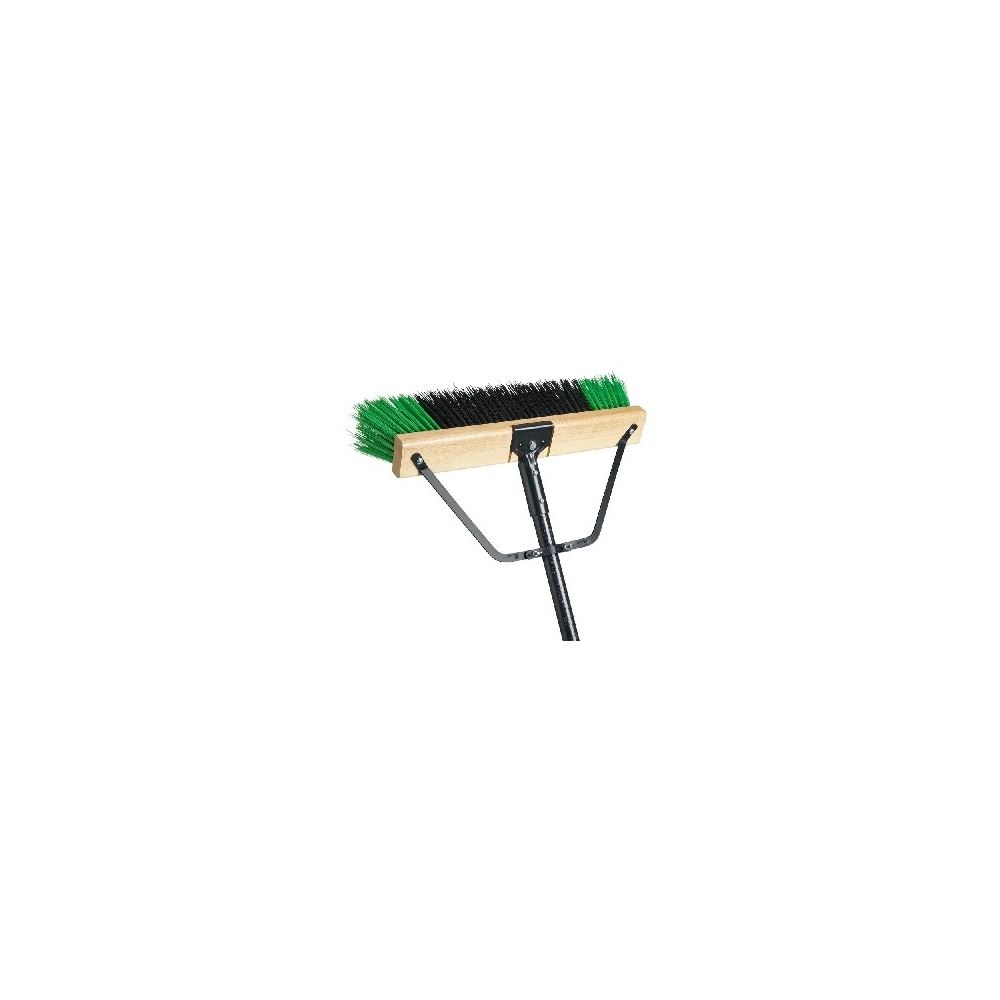 PB-700-GB24Green Ryno Stiff Push Broom - 24in