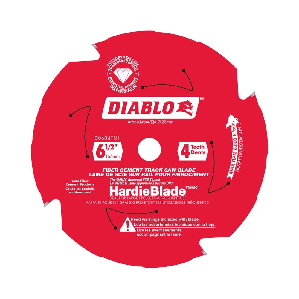 D0604TSH 6-1/2in 4-Teeth Track Saw Blade for James