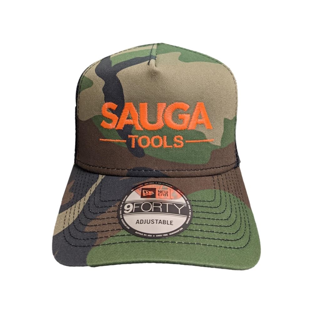 Sauga Tools New Era 9Forty Camo Trucker Hat