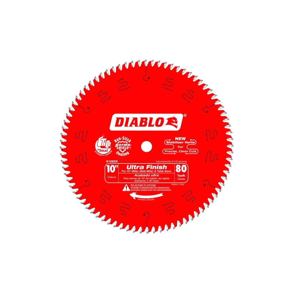 D1080X 10 in. x 80 Tooth Ultra Finish Saw Blade
