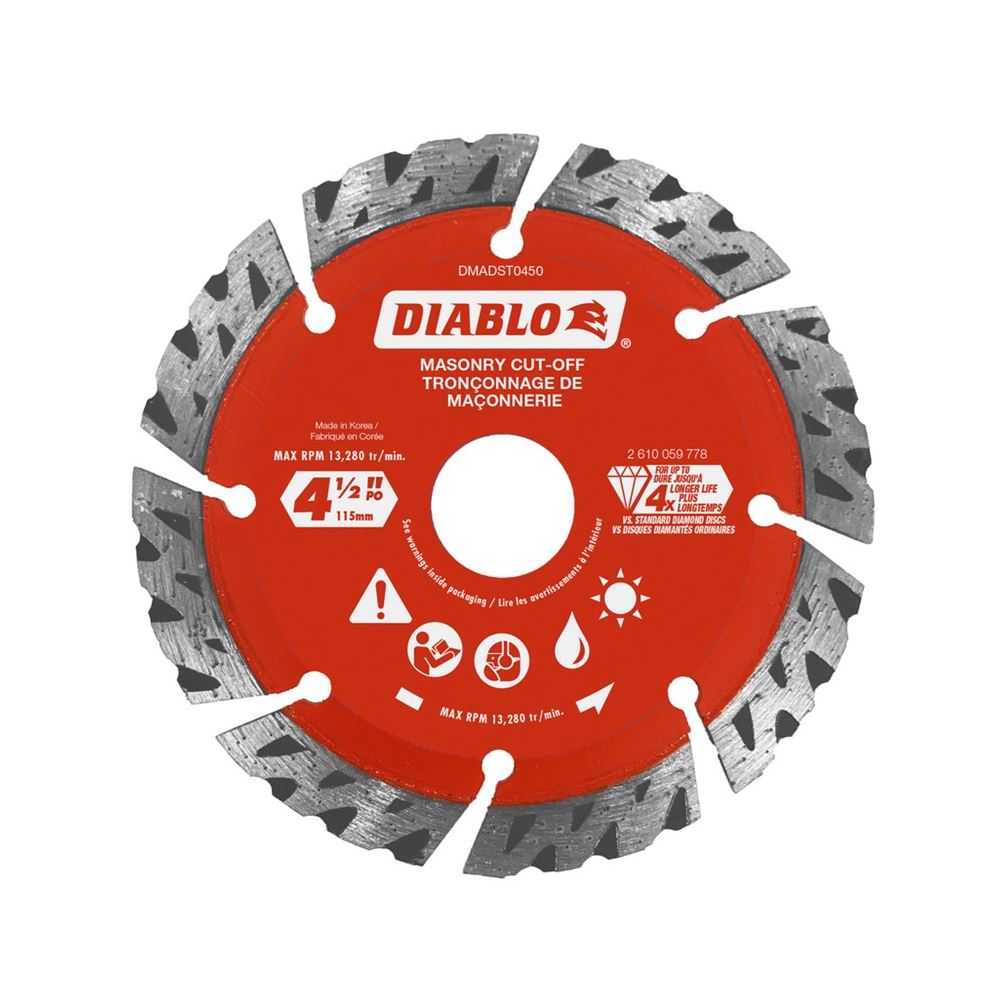 DMADST0450 4-1/2 in. Diamond Segmented Turbo Cut-O