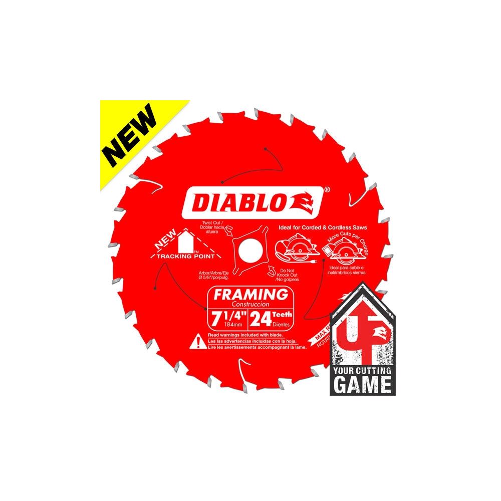 D0724X 7-1/4 in. x 24 Tooth Framing Saw Blade