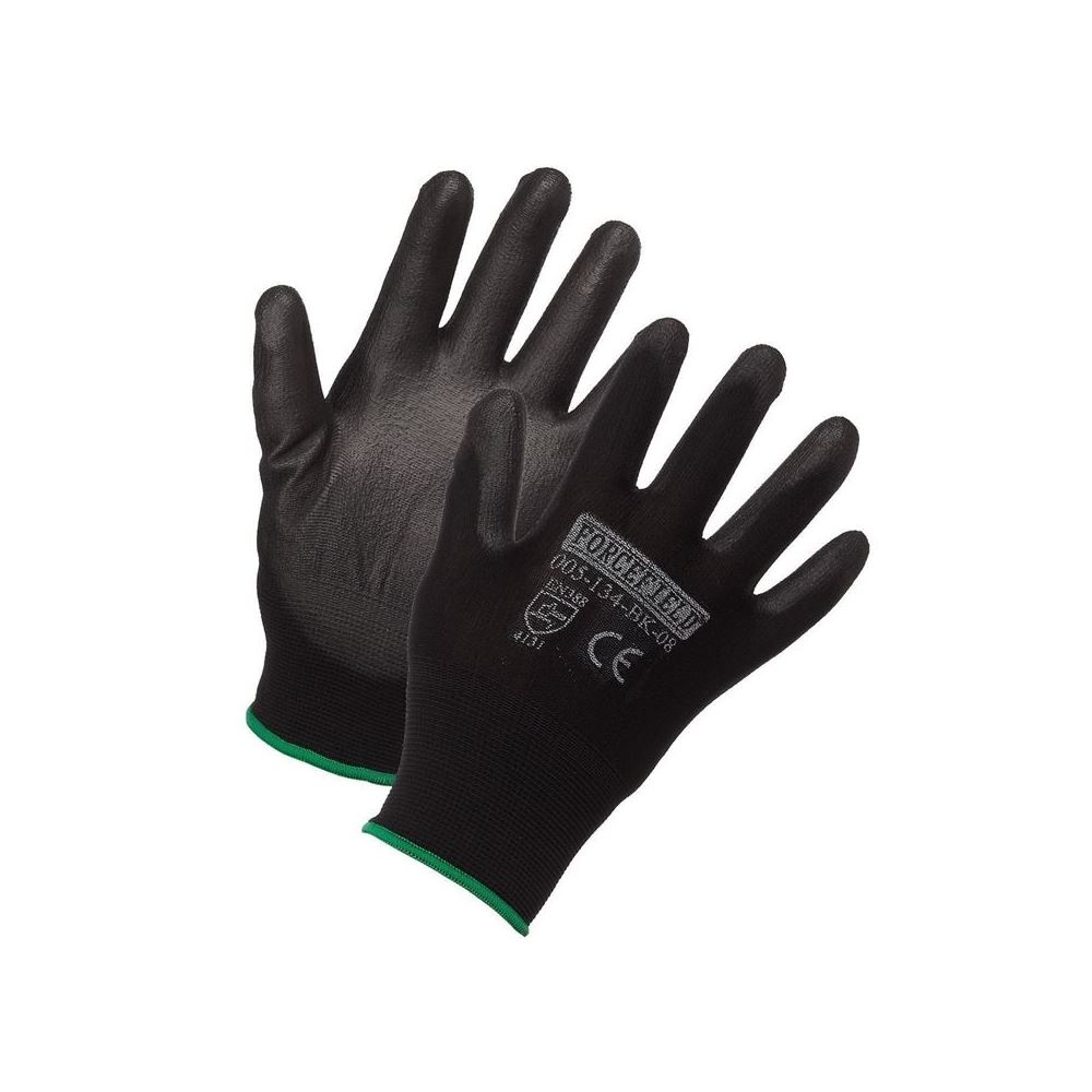 Nylon Work Glove, Polyurethane Palm Coated