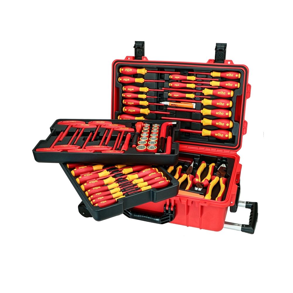 WIHA 32800 80 PIECE MASTER ELECTRICIAN'S INSULATED TOOLS SET IN