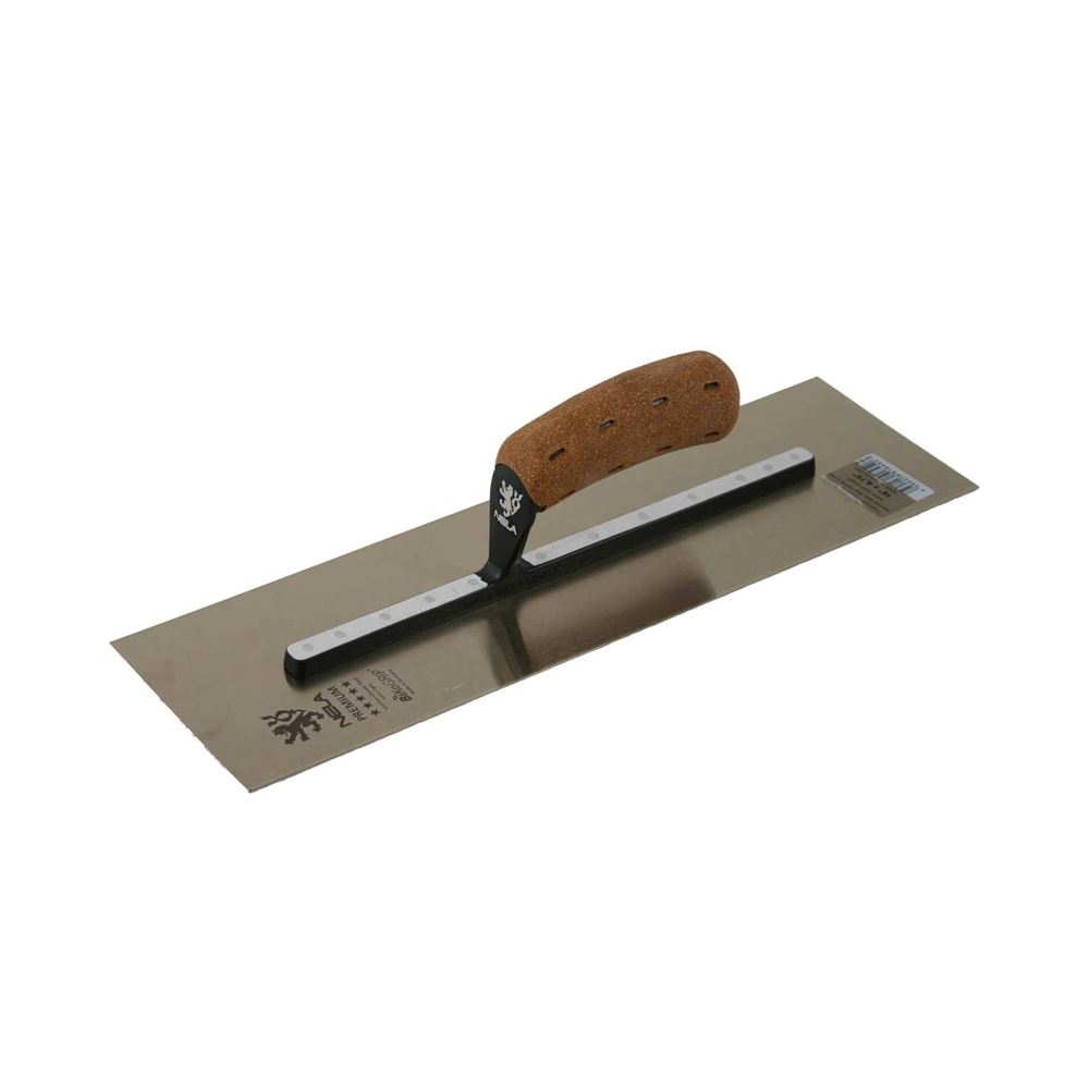 16" x 4.75" Cork Hdl Chrome SS Smoothing Trowel