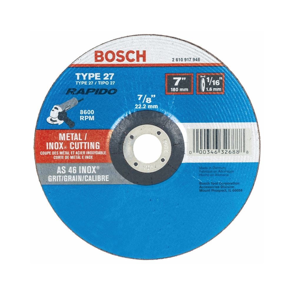 Bosch | TCW27S700 7 In. 1/16 In. 7/8 In. Arbor Typ