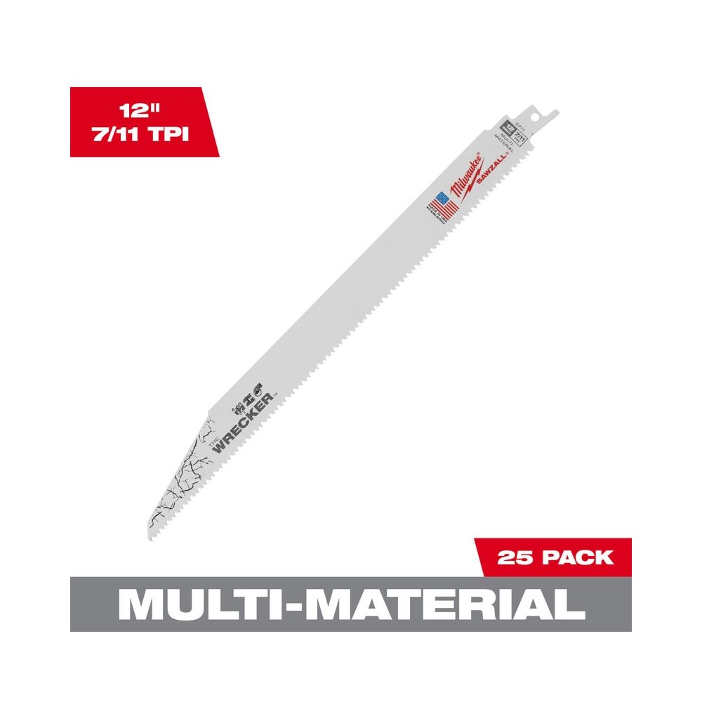 48-00-8711 WRECKER Multi-Material SAWZALL Blade 12