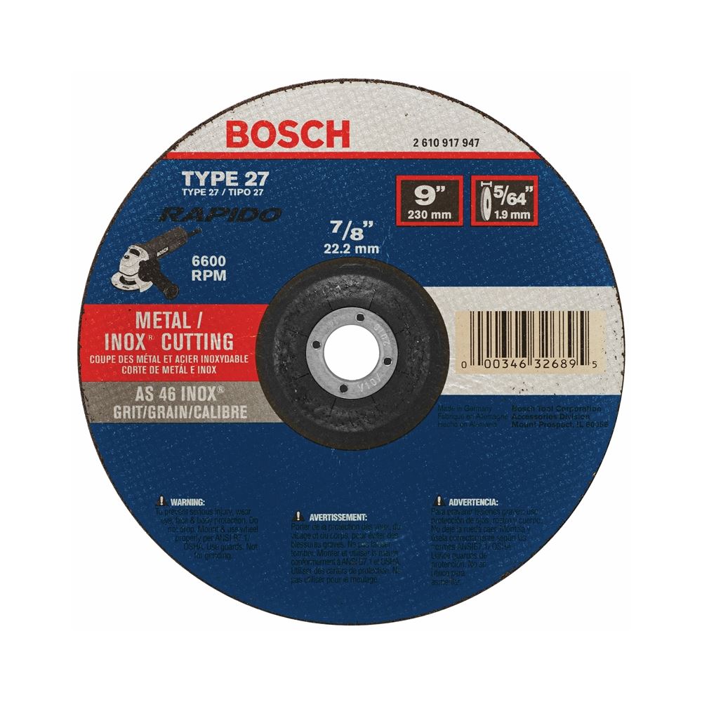 Bosch | TCW27S900 9 In. 5/64 In. 7/8 In. Arbor Typ