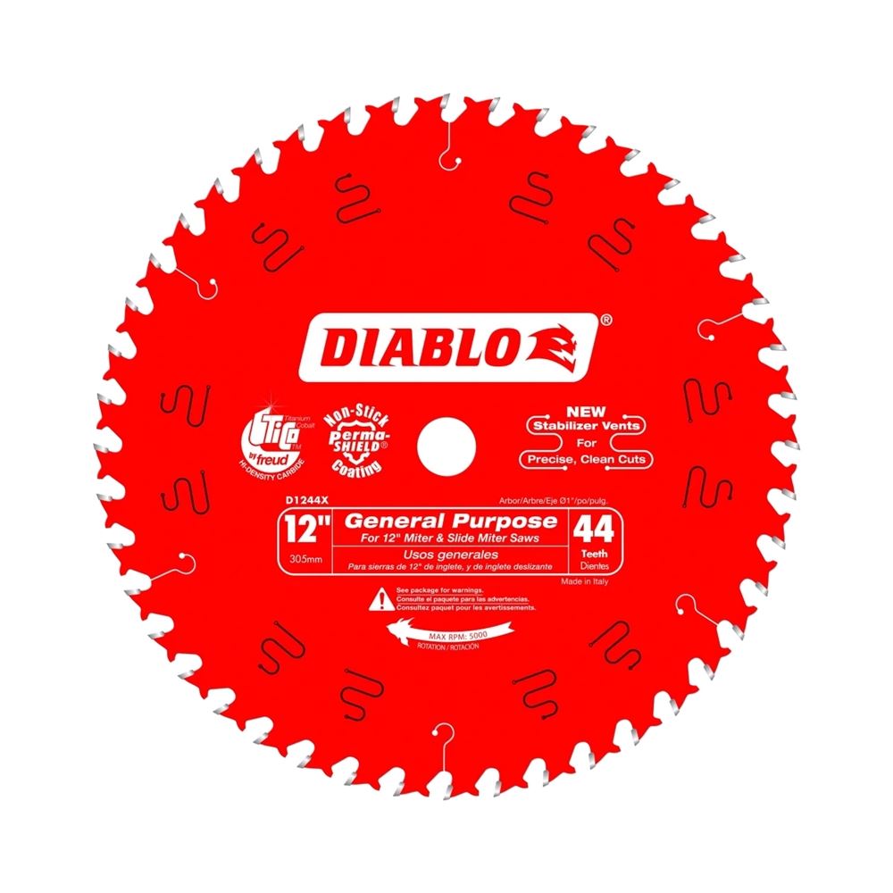 12 in. x 44 Tooth General Purpose Wood Saw Blade