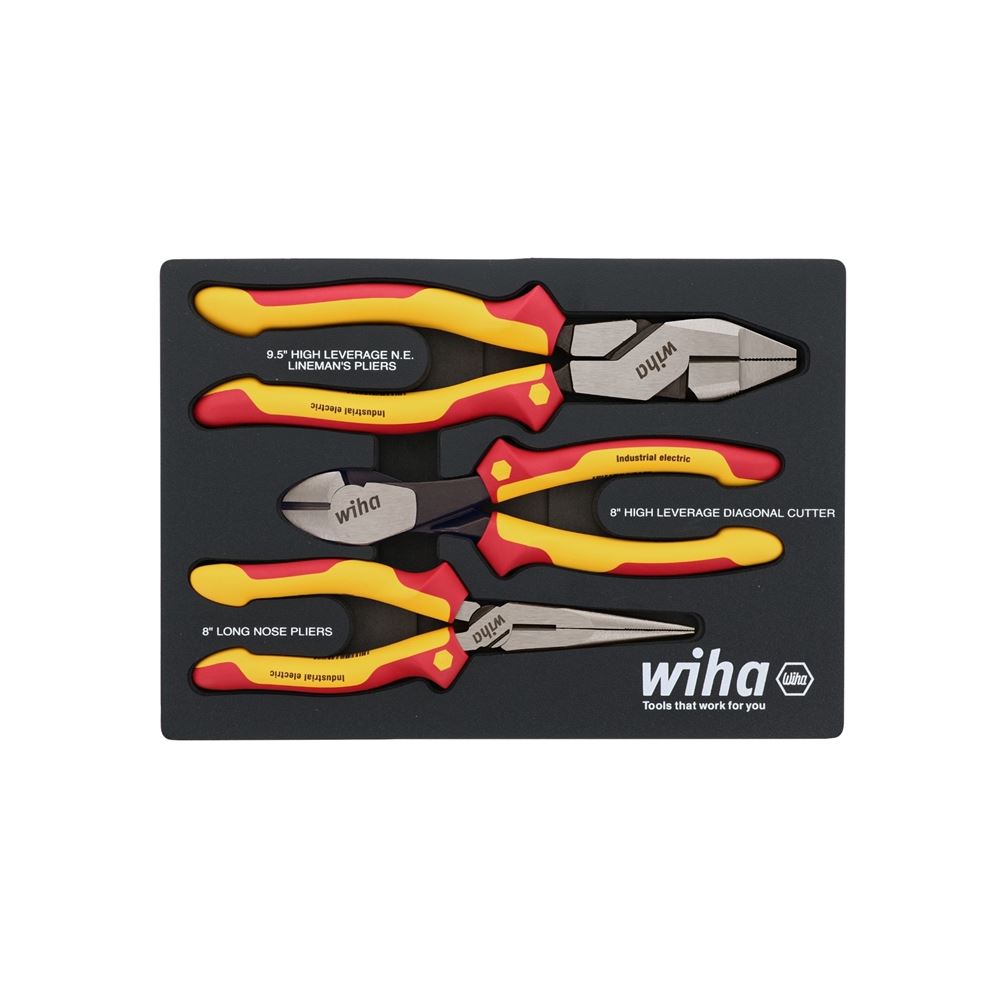 32960 3 Piece Insulated Pliers and Cutters Tray Se