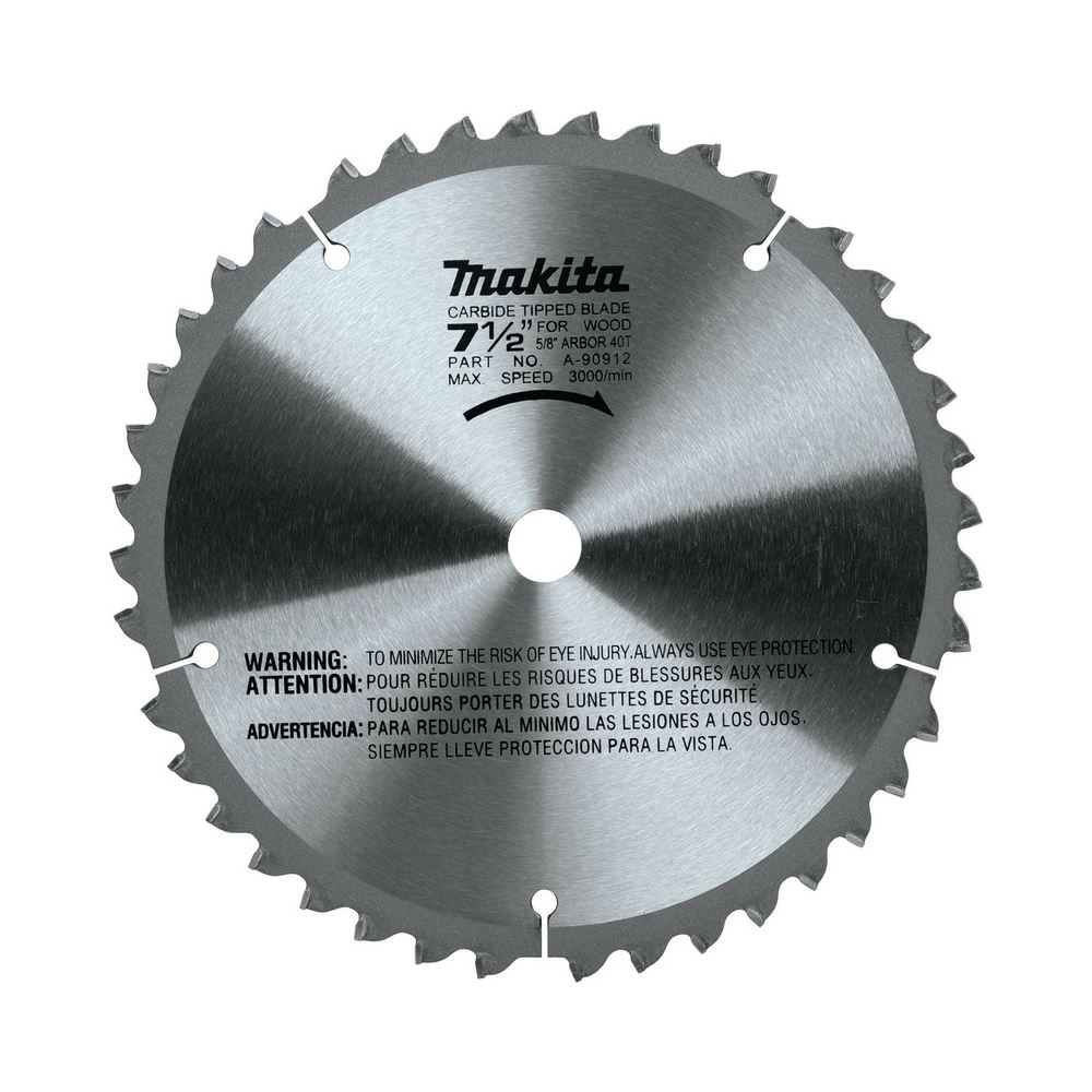 A-90912 7-1/2in 40T Carbide Tipped Miter Saw Blade