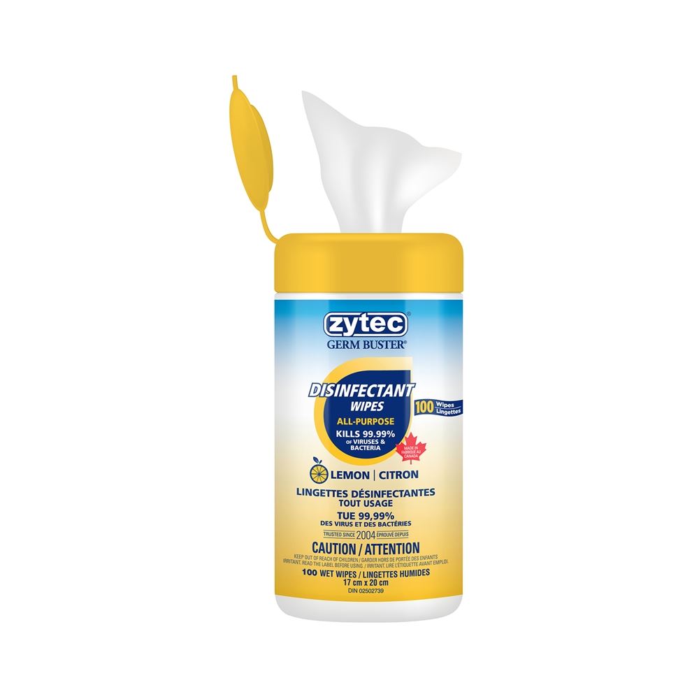 Zytec Disinfectant Wipes - 100 Sheets