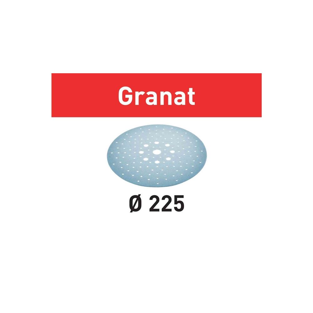 205656 Abrasive Sheet Granat STF D225/128 P100 GR/