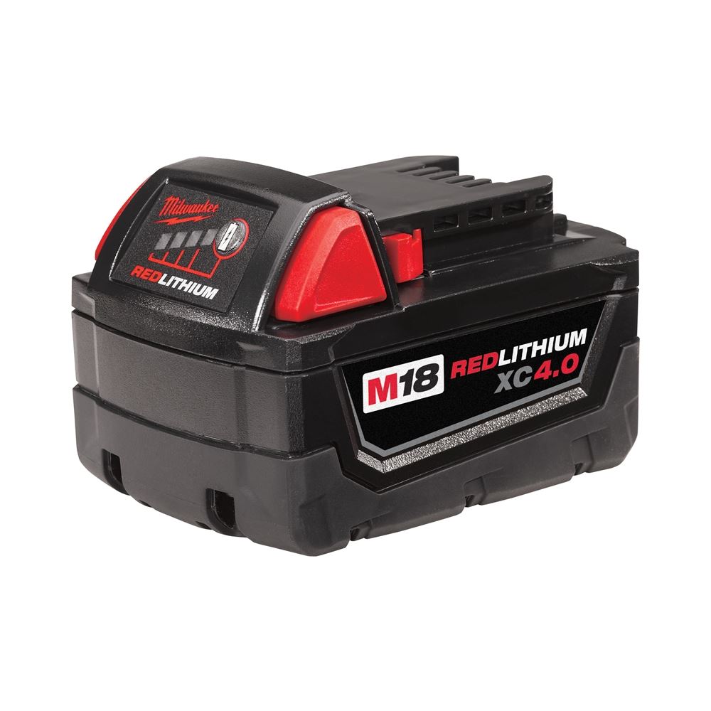 48-11-1840 M18 18 Volt Lithium-Ion Cordless REDLITHIUM XC 4.0Ah Extended  Capacity Battery Pack
