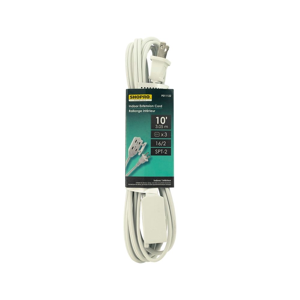 10ft 3-Outlet Extension Cord