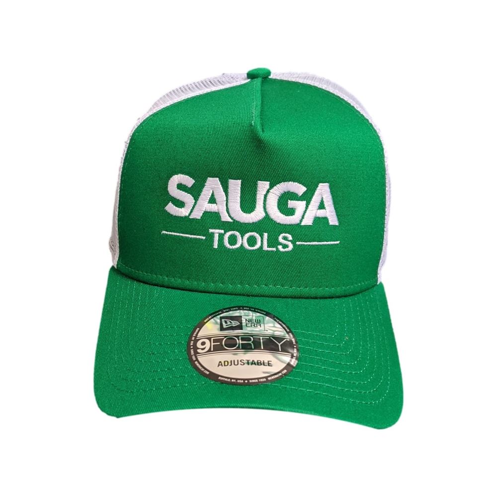 Sauga Tools New Era 9Forty Green Trucker Hat