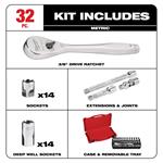 48-22-9508 3/8in Drive 32pc Ratchet and Socket-4