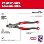 MT558 8in Diagonal Comfort Grip Cutting Pliers-2