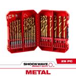 Milwaukee 48894670 SHOCKWAVE Impact Duty RED HELIX Titanium Drill Bit Set -  15PC - Industrial Safety Products