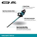 UH004GZ 40Vmax XGT Brushless 24in Hedge Trimmer-2