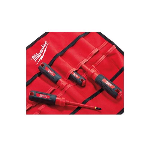 Milwaukee | 48-22-2204 4 PC 1000V Insulated Screwdriver Set w/ Roll Pouch