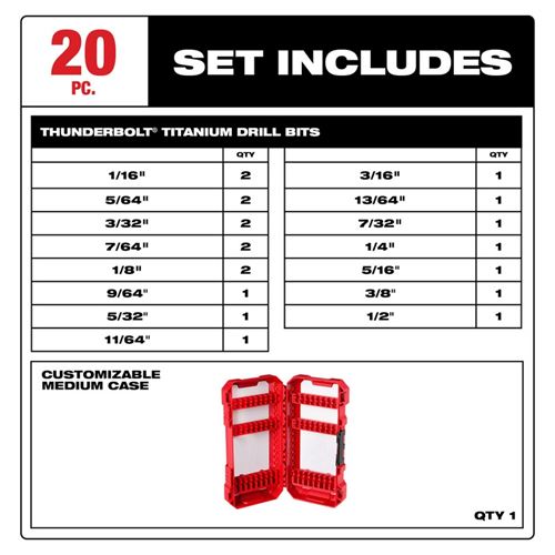 48-89-1105 THUNDERBOLT Titanium Drill Bit Set ?-4