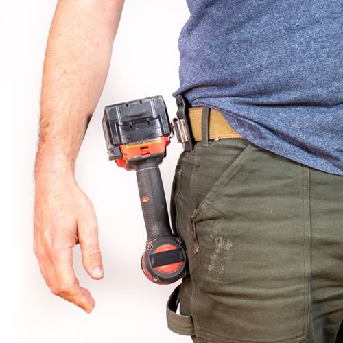 Holstery DriverMaster: The Tactical Cordless Tool Belt Clip Holder for Drills, Impacts, and Nailers