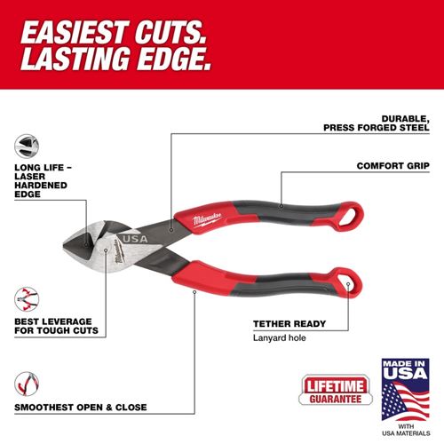 MT556 6in Diagonal Comfort Grip Cutting Pliers-2