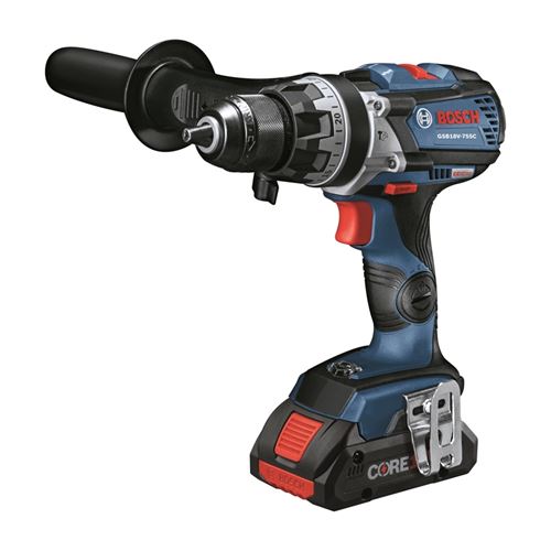 Bosch GSB18V-755CB25 18V EC Brushless Connected-Ready Brute Tough 1/2 In. Hammer Drill/Driver Kit wi