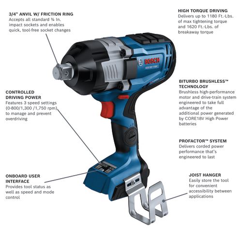 GDS18V-1180CN PROFACTOR 18V Connected-Ready 3/4-2