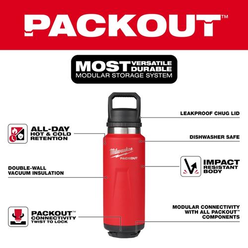 48-22-8397R PACKOUT 36oz Insulated Bottle with-4