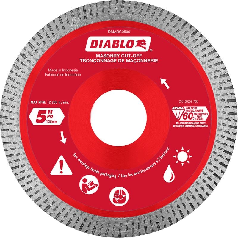 DMADC0500 5 in. Diamond Continuous Rim Cut-Off Dis